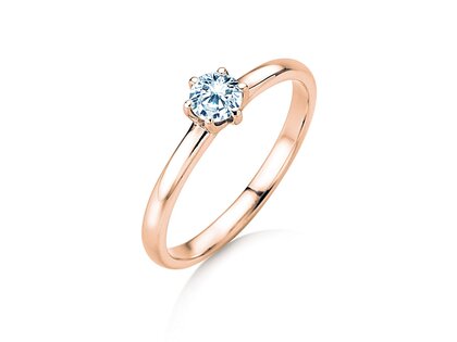 Bague de fiançailles Melody dans or rose