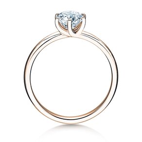 Bague de fiançailles Melody dans 14K or rose avec diamant 1,00ct G/IF