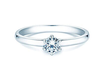 Bague de fiançailles Melody dans argent
