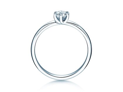 Bague de fiançailles Melody dans argent