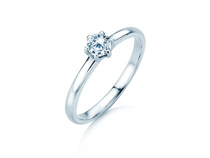 Bague de fiançailles Melody dans argent
