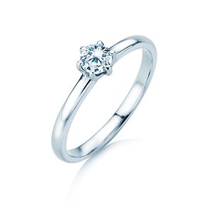 Bague de fiançailles Melody dans argent