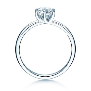Bague de fiançailles Melody en 18K or blanc avec diamant 2,50ct G/VS