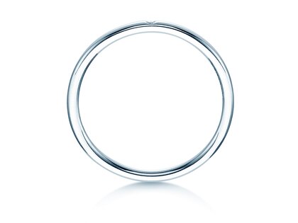 Bague de fiançailles Promise Petite en 9K or blanc avec diamant 0,005ct G/SI
