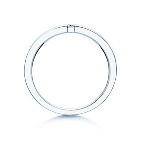 Bague de fiançailles Infinity dans 14K or blanc avec diamant 0,03ct H/SI