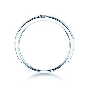 Bague de fiançailles Italic dans Argent 925/- avec diamant 0,03ct G/SI