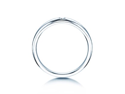Bague de fiançailles Promise dans Argent 925/- avec diamant 0,03ct G/VS