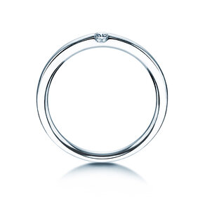 Bague de fiançailles Destiny dans Argent 925/- avec diamant 0,05ct H/SI