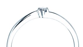 Bague de fiançailles Devotion en Argent 925/- avec diamant 0,07ct G/SI