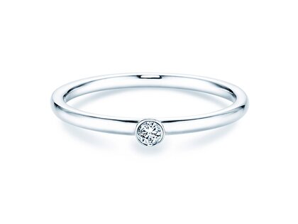 Bague de fiançailles Eternal dans Argent 925/- avec diamant 0,05ct H/SI