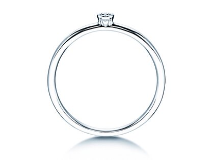 Bague de fiançailles Eternal dans Argent 925/- avec diamant 0,05ct H/SI