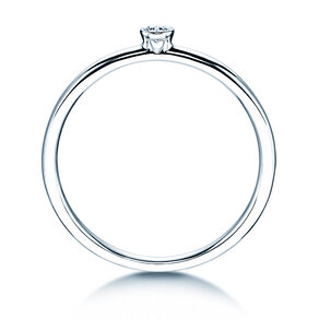 Bague de fiançailles Eternal dans Argent 925/- avec diamant 0,05ct H/SI
