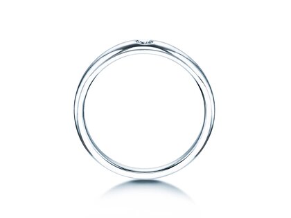 Bague de fiançailles Promise dans Argent 925/- avec diamant 0,05ct H/SI