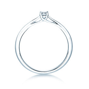 Bague de fiançailles Delight dans 18K or blanc avec diamant 0,10ct H/SI