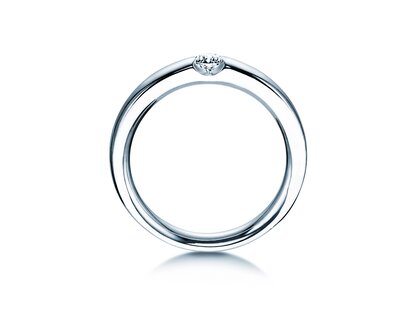 Bague de fiançailles Destiny dans Argent 925/- avec diamant 0,10ct H/SI