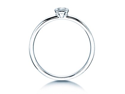 Bague de fiançailles Eternal dans Argent 925/- avec diamant 0,10ct G/SI