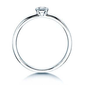 Bague de fiançailles Eternal dans Argent 925/- avec diamant 0,10ct G/SI