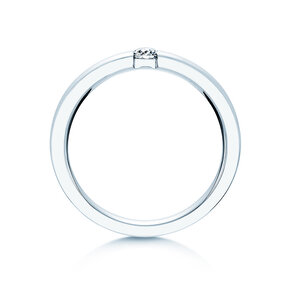 Bague de fiançailles Infinity dans 14K or blanc avec diamant 0,10ct G/SI