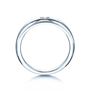 Bague de fiançailles Promise dans Argent 925/- avec diamant 0,10ct D/IF