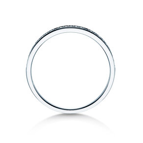 Bague de fiançailles Alliance-/Eternityring dans 18K or blanc avec diamants 0,125ct G/SI