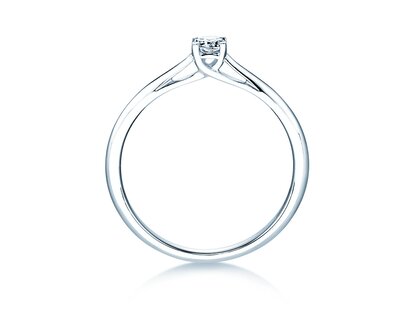 Bague de fiançailles Delight dans 14K or blanc avec diamant 0,15ct G/SI