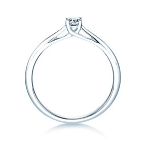 Bague de fiançailles Delight dans 14K or blanc avec diamant 0,15ct G/SI