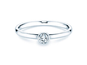 Bague de fiançailles Eternal dans Argent 925/- avec diamant 0,15ct G/VS