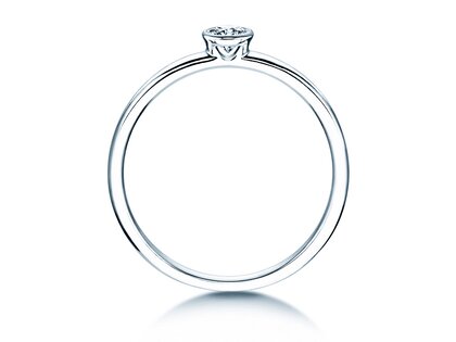 Bague de fiançailles Eternal dans Argent 925/- avec diamant 0,15ct G/VS