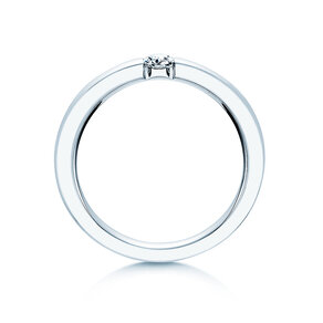 Bague de fiançailles Infinity dans 14K or blanc avec diamant 0,15ct G/SI