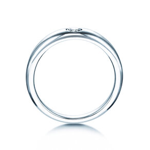 Bague de fiançailles Promise dans Argent 925/- avec diamant 0,15ct G/VS