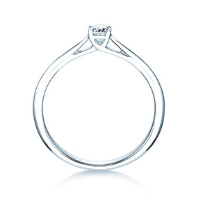 Bague de fiançailles Delight dans 18K or blanc avec diamant 0,20ct G/SI
