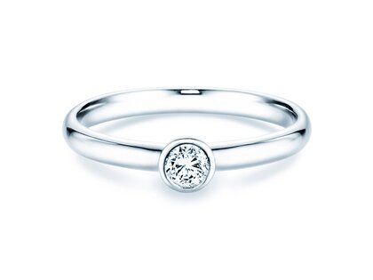 Bague de fiançailles Eternal dans platine 950/- avec diamant 0,20ct G/SI
