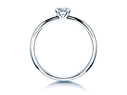 Bague de fiançailles Eternal dans platine 950/- avec diamant 0,20ct G/SI