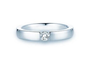 Bague de fiançailles Infinity dans 14K or blanc avec diamant 0,20ct H/SI