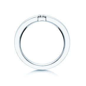 Bague de fiançailles Infinity dans 14K or blanc avec diamant 0,20ct H/SI