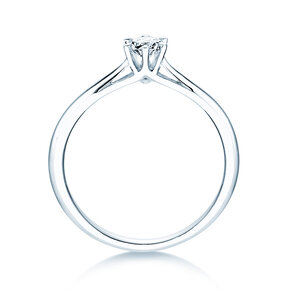 Bague de fiançailles Heaven 6 en 9K or blanc avec diamant de laboratoire 0,25ct