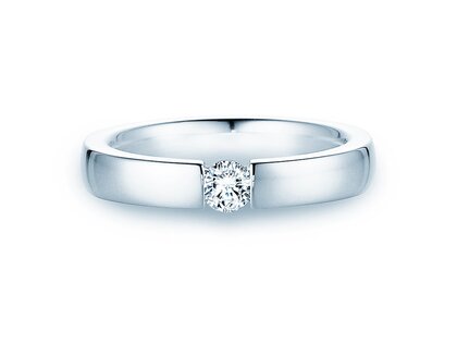 Bague de fiançailles Infinity dans 14K or blanc avec diamant 0,25ct G/SI