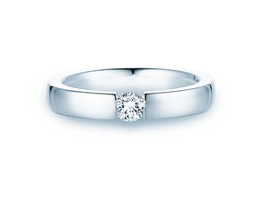 Bague de fiançailles Infinity dans 14K or blanc avec diamant 0,25ct G/SI
