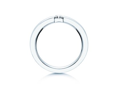 Bague de fiançailles Infinity dans 14K or blanc avec diamant 0,25ct G/SI