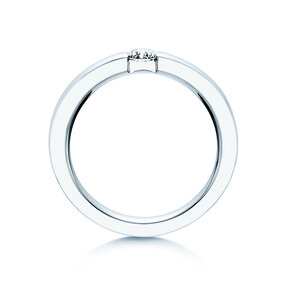 Bague de fiançailles Infinity dans 14K or blanc avec diamant 0,25ct G/SI