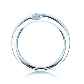 Bague de fiançailles Italic dans argent