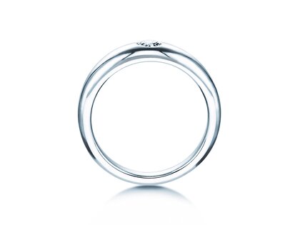Bague de fiançailles Promise en 9K or blanc avec diamant 0,25ct H/SI