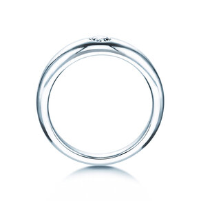 Bague de fiançailles Promise en 9K or blanc avec diamant 0,25ct H/SI