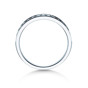 Bague de fiançailles Alliance-/Eternityring dans 14K or blanc avec diamants 0,30ct G/SI