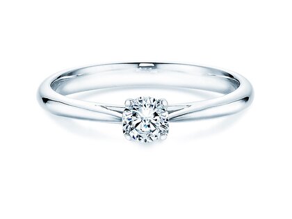 Bague de fiançailles Delight dans 14K or blanc avec diamant 0,30ct H/SI