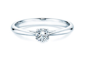Bague de fiançailles Delight dans 14K or blanc avec diamant 0,30ct H/SI