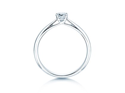 Bague de fiançailles Delight dans 14K or blanc avec diamant 0,30ct H/SI