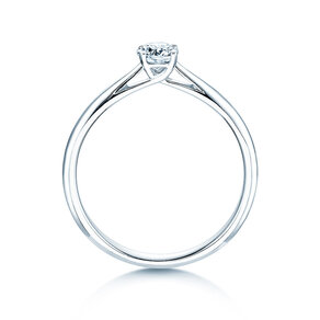 Bague de fiançailles Delight dans 14K or blanc avec diamant 0,30ct H/SI