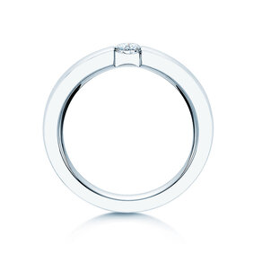 Bague de fiançailles Infinity dans 18K or blanc avec diamant 0,30ct H/SI