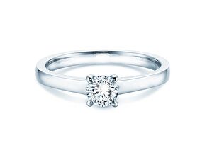 Bague de fiançailles Modern dans 14K or blanc avec diamant 0,30ct H/SI